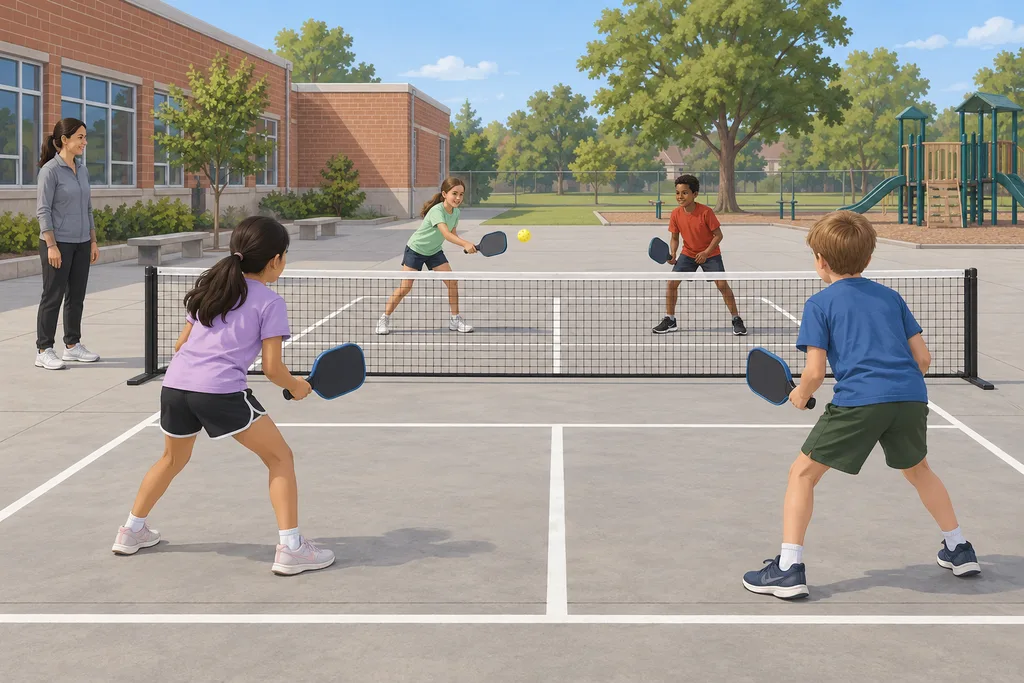Illustration de l'article « Tracer un terrain de pickleball dans une cour ou un gymnase »